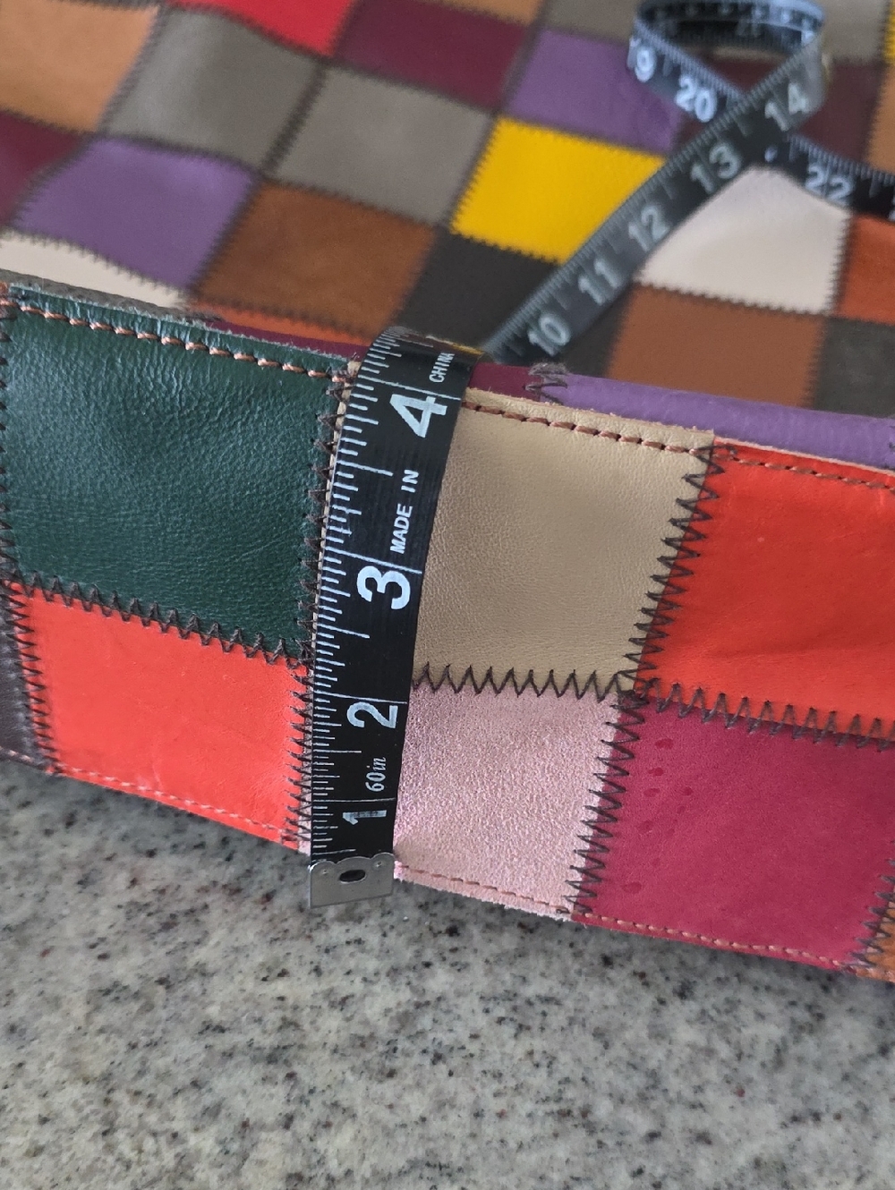 Multicolor Patchwork Leather Hobo Bag - Picture 11 of 11